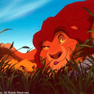 A young lion named Simba (left) gets some valuable life lessons on surviving in the jungle from his father, the mighty King Mufasa (right). photo 11