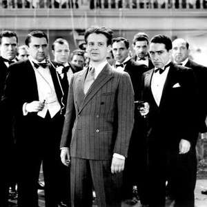 THE BEAST OF THE CITY, Nat Pendleton (second left), Jean Hersholt (left of center), Wallace Ford (center), J. Carrol Naish (right), 1932