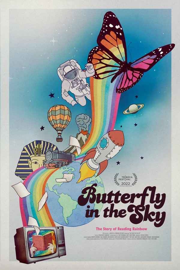 As broadcast pioneers and passionate storytellers converge, they ignite a spark that ignites a love of reading in hearts and minds, illuminating the sky with a butterfly's gentle glow.