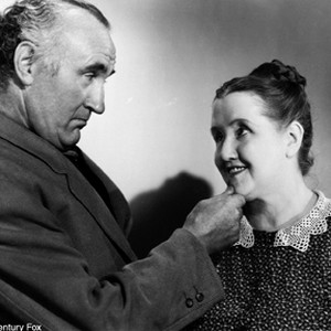 Donald Crisp, shown here with actress Sara Allgood, in the film "How Green Was My Valley."
