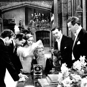 BEAU GESTE, from left: Robert Preston, Ray Milland, Susan Hayward,  Heather Thatcher, G P Huntley, Gary Cooper, 1939