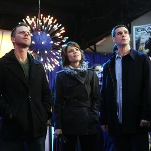 CSI: New York, Carmine Giovinazzo (L), Anna Belknap (C), Eddie Cahill (R), 'Kill Screen', Season 8, Ep. #15, 04/06/2012, ©CBS