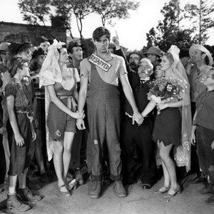 LI'L ABNER, [ctr] Kay Sutton, Doodles Weaver, Granville Owen, Chester Conklin, Martha O'Driscoll, 1940