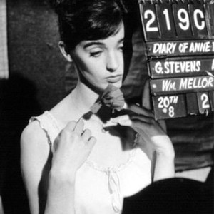 DIARY OF ANNE FRANK, production shot of Millie Perkins, 1959, TM and Copyright (c)20th Century Fox Film Corp. All rights reserved.
