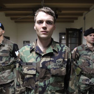 Seth Gabel (center) as Lieutenant Danny Sefton in "Allegiance."