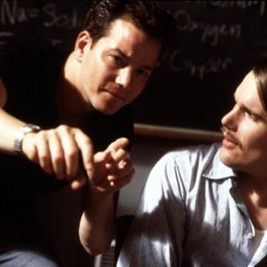 JOE THE KING, Frank Whaley, Ethan Hawke, 1999, director on set with actor