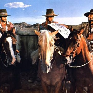 BLUE, Terence Stamp (center), Ricardo Montalban, 1968