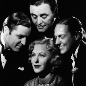 LOVE ME FOREVER, Grace Moore, surrounded by (from left), Michael Bartlett, Leo Carrillo, Robert Allen, 1935