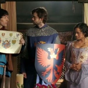 Merlin, Colin Morgan (L), Alex Price (C), Angel Coulby (R), 'The Once and Future Queen', Season 2, Ep. #2, 04/09/2010, ©BBCAMERICA