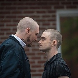 (L-R) Seth Numrich as Roy and Daniel Radcliffe as Nate Foster in "Imperium."