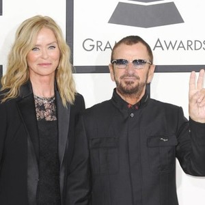 Barbara Bach, Ringo Starr at arrivals for The 56th Annual Grammy Awards - ARRIVALS 2, STAPLES Center, Los Angeles, CA January 26, 2014. Photo By: Charlie Williams/Everett Collection