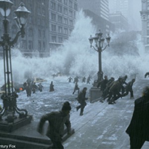 New Yorkers flee from an onrushing tidal wave. photo 10