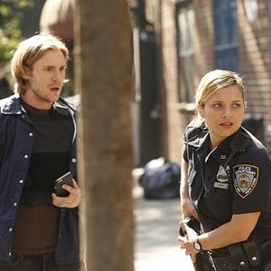 Blue Bloods, Zachary Booth (L), Vanessa Ray (R), 'All the News That's Fit to Click', Season 6, Ep. #3, 10/09/2015, ©KSITE