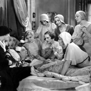 PARLOR, BEDROOM AND BATH, Buster Keaton, Dorothy Christy, Sally Eilers, Natalie Moorhead, Joan Peers(standing, smile), Charlotte Greenwood, 1931