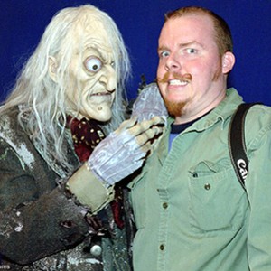 Visual Effects Supervisor Jay Redd (right) gets a hand from one particularly ghastly creation. photo 11