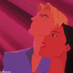 A scene from the film POCAHONTAS.