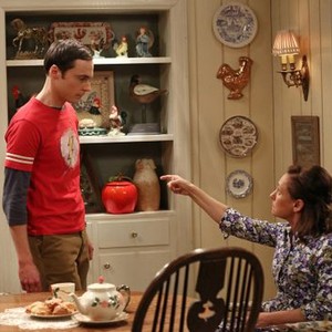 The Big Bang Theory, Jim Parsons (L), Laurie Metcalf (R), 'The Mommy Observation', Season 7, Ep. #18, 03/13/2014, ©CBS
