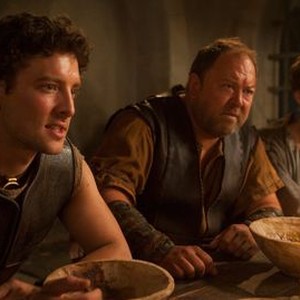 Atlantis, Jack Donnelly (L), Mark Addy (C), Robert Emms (R), 'A Boy Of No Consequence', Season 1, Ep. #3, 12/07/2013, ©BBCAMERICA