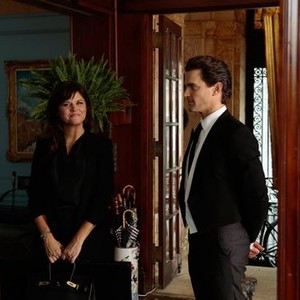 White Collar, Kara Hayward (L), Matthew Bomer (R), 'Master Plan', Season 5, Ep. #5, 11/14/2013, ©USA