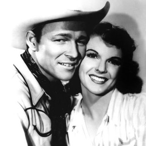 RIDIN' DOWN THE CANYON, from left: Roy Rogers, Linda Hayes, 1942