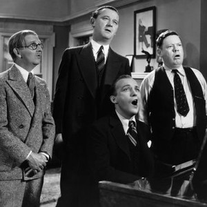 COLLEGE HUMOR, standing fromleft: Jimmy Conlin, James Burke, James Donlan, Bing Crosby (seated), 1933