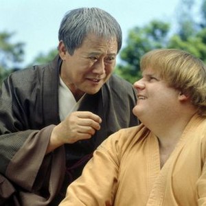 BEVERLY HILLS NINJA, from left: Soon-Tek Oh, Chris Farley, 1997, ©Sony Pictures Entertainment