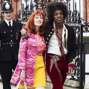 JIMI: ALL IS BY MY SIDE, from left: Hayley Atwell, Andre Benjamin, as Jimi Hendrix, 2013. ph: Patrick Redmond/©Open Road Films