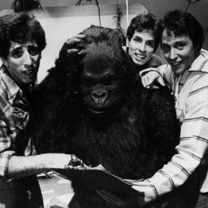 THE KENTUCKY FRIED MOVIE, Rick Baker, (in gorilla suit), screenwriters Jerry Zucker, David Zucker, Jim Abrahams, 1977