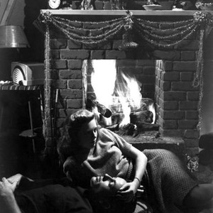 THEY LIVE BY NIGHT, Farley Granger, Cathy O'Donnell, 1949, fireplace