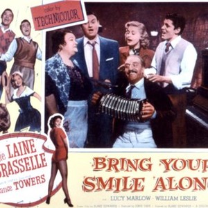 BRING YOUR SMILE ALONG, Keefe Brasselle, Frankie Laine, Constance Towers, Lucy Marlow, Ida Smeraldo, Mario Siletti, 1955