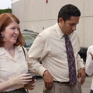 The Office, Kate Flannery (L), Oscar Nunez (C), Angela Kinsey (R), 03/24/2005, ©NBC