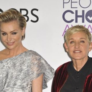 Ellen DeGeneres, Portia de Rossi in the press room for People's Choice Awards 2017 - Press Room, Microsoft Theatre L.A. Live, Los Angeles, CA January 18, 2017. Photo By: Elizabeth Goodenough/Everett Collection