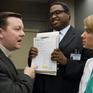 Ricky Gervais and Kristen Wiig in "Ghost Town"