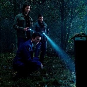 Supernatural, Jared Padalecki (L), Gil McKinney (C), Jensen Ackles (R), 'As Time Goes By', Season 8, Ep. #12, 01/30/2013, ©KSITE
