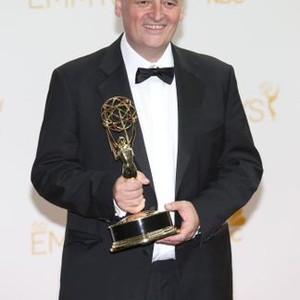 Steven Moffat, Outstanding Writing for a Miniseries, Movie or a Dramatic Special Winner for ''Sherlock: His Last Vow'' in the press room for The 66th Primetime Emmy Awards 2014 EMMYS - Press Room, Nokia Theatre L.A. LIVE, Los Angeles, CA August 25, 2014. P