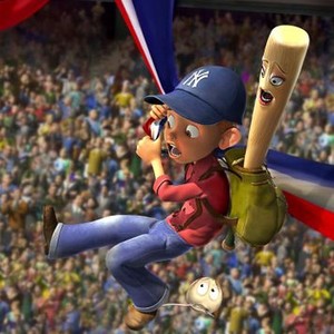 EVERYONE'S HERO, Yankee Irving, (voiced by Jake T. Austin), baseball bat Darlin, (voiced by Whoopi Goldberg), baseball Screwie, (voice by Rob Reiner), 2006. TM & ©20th Century Fox/courtesy Everett