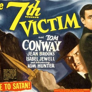 THE SEVENTH VICTIM, Jean Brooks (left), Tom Conway (right), 1943