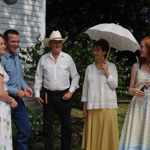 (L-R) Melissa Leo as Lily, Lucas Black as Luke Chisholm, Robert Duvall as Johnny Crawford, Kathy Baker and Deborah Ann Woll as Sarah in "Seven Days in Utopia." photo 12
