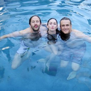 THIS IS 40, l-r: Chris O'Dowd, Megan Fox, Jason Segel, 2012, ph: Suzanne Hanover/©Universal Pictures