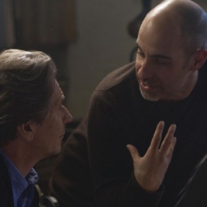 (L-R) Gary Oldman and director David Goyer on the set of "The Unborn." photo 2