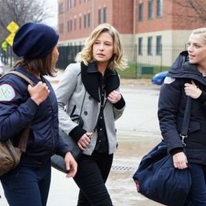 Chicago Fire, Ellen Woglom (L), Kara Killmer (R), 'Three Bells', Season 3, Ep. #13, 02/03/2015, ©NBC