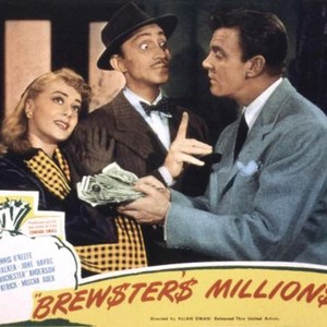 BREWSTER'S MILLIONS, June Havoc, Mischa Auer, Dennis O'Keefe, 1945