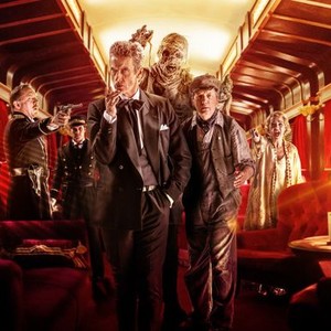 Doctor Who, from left: David Bamber, Peter Capaldi, Frank Skinner, Daisy Beaumont, 'Mummy On The Orient Express', Season 8, Ep. #8, 10/11/2014, ©KSITE