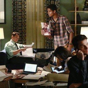 How To Get Away With Murder, Matt McGorry (L), Alfie Enoch (C), Jack Falahee (R), 'It's All Her Fault', Season 1, Ep. #2, 10/02/2014, ©ABC