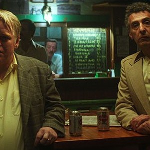 (L-R) Philip Seymour Hoffman as Mickey Scarpato and John Turturro in "God's Pocket." photo 20