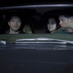 Supernatural, Misha Collins (L), Rachel Miner (C), Jensen Ackles (R), 'The Born-Again Identity', Season 7, Ep. #17, 03/23/2012, ©KSITE