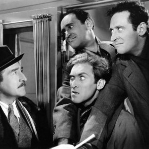 ONE IN A MILLION, Adolphe Menjou, the Ritz Brothers (Al Ritz, Jimmy Ritz, Harry Ritz), 1936, ©20th Century Fox, TM & Copyright