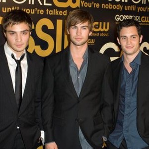 Ed Westwick, Chase Crawford, Penn Badgley at arrivals for GOSSIP GIRL Series Premiere on the CW Network, Tenjune, New York, NY, September 18, 2007. Photo by: David Giesbrecht/Everett Collection