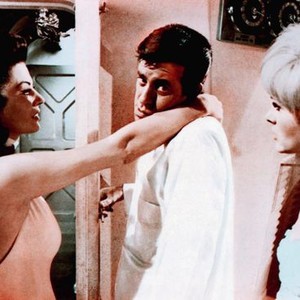 WAY...WAY OUT, from left: Anita Ekberg, Jerry Lewis, Connie Stevens, 1966, TM & Copyright © 20th Century Fox Film Corp