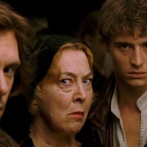 RED RIDING HOOD, from left: Lukas Haas, Christine Willes, Max Irons, 2011. ©Warner Bros.